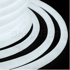 Гибкий Неон LED 360 - белый, бухта 50м