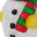 Акриловая светодиодная фигура "Снеговик с шарфом" 60 см, 200 светодиодов, IP 44, понижающий трансформатор в комплекте, NEON-NIGHT, SL513-274